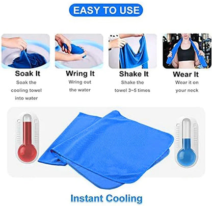 Sport Cooling Towel Microfiber Instant Cool Ice Face Towels for Gym Swimming Yoga Running 30X90Cm Quick-Dry Towels Cooling Cloth