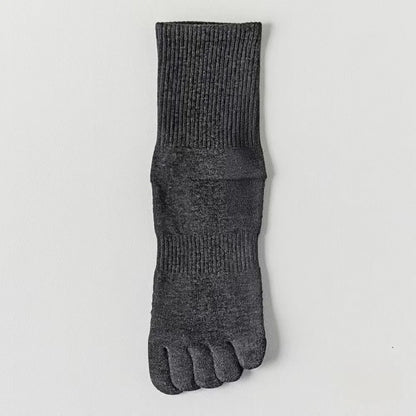 1 Pairs Yoga Socks Pure Cotton Silicone Antislip Socks Pilates Dance Sports Socks Breathable Sweat Absorption Fivetoe Socks