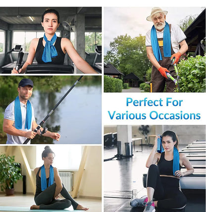 Sport Cooling Towel Microfiber Instant Cool Ice Face Towels for Gym Swimming Yoga Running 30X90Cm Quick-Dry Towels Cooling Cloth